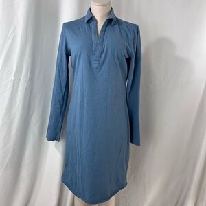Frank & Eileen ‘Nicole’ Blue Henley Dress
